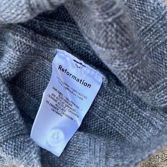 NWT Reformation Evan Cashmere Sweater Dress - Picture 8 of 10